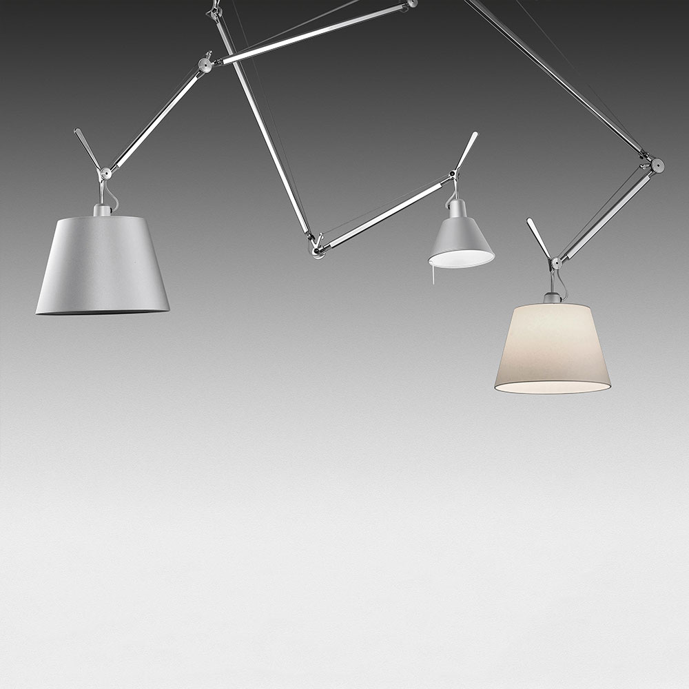 Die Tolomeo Decentrata und Due Bracci Deckenleuchten vereinen Funktionalit&auml;t und Design. Sie bieten flexible Beleuchtungsl&ouml;sungen f&uuml;r Wohn- und Arbeitsr&auml;ume, von stimmungsvoller Atmosph&auml;re bis hin zu pr&auml;ziser Ausleuchtung.