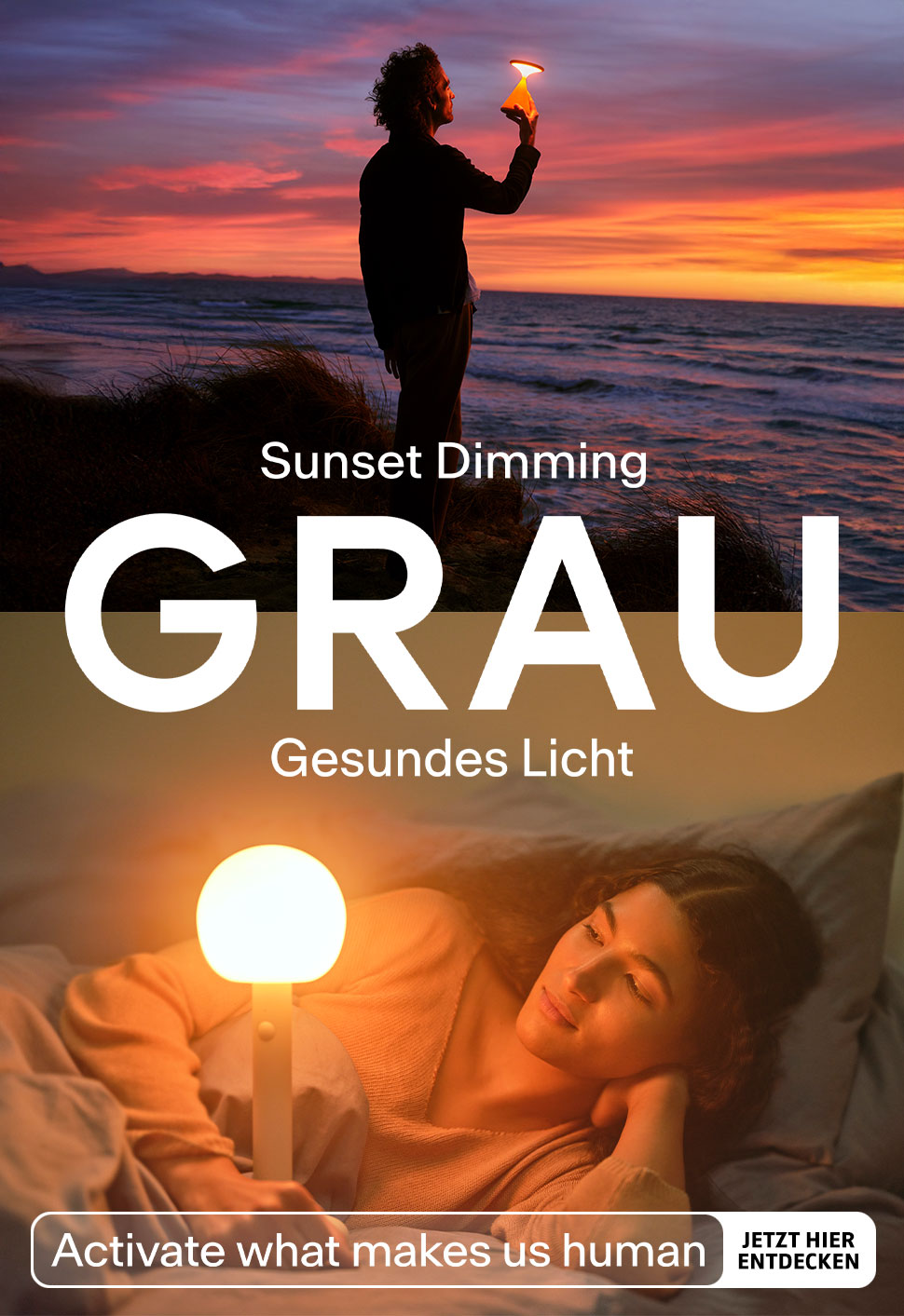 GRAU Sunset Dimming - Gesundes Licht